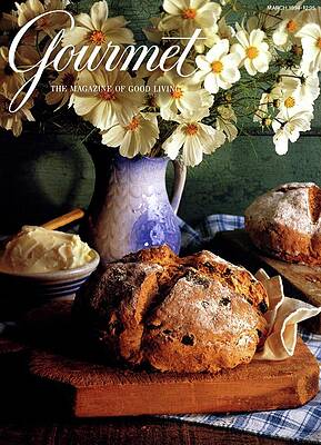 Rustic Bread and Floral Arrangement Wall Art