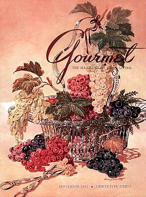 Fruit Photograph - A Gourmet Cover Of Grapes by Henry Stahlhut