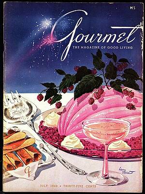 Vintage Gourmet Magazine Cover Wall Art