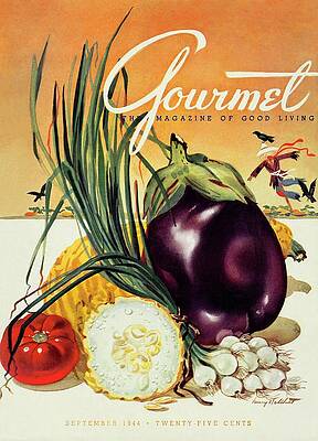 Gourmet Magazine Cover September 1944 Photograph