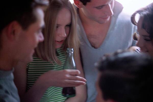 Group Of People Photograph - A Group Of Young People by Sante Forlano