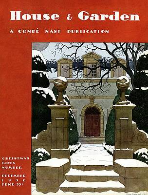 Landscape Architecture Wall Art featuring the photograph A House And Garden Cover Of A Mansion by Pierre Brissaud