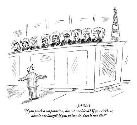 Courtroom Satire with Judges Wall Art