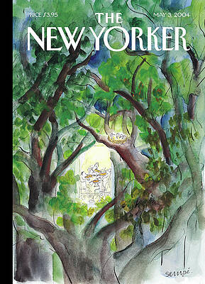 Birds Nestled Amongst Trees Painting