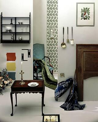 Wall Art featuring the photograph A Living Room Designed By Raleigh Tavern by Herbert Matter