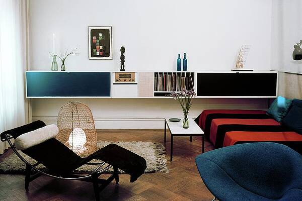 Wall Art featuring the photograph A Living Room With A Le Corbusier Chair by Herbert Matter