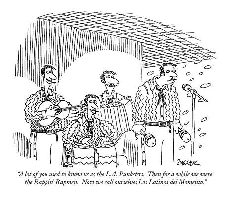 Name Wall Art featuring the drawing A Lot Of You Used To Know Us As The L.a by Jack Ziegler