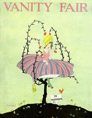 Wall Art featuring the photograph A Magazine Cover For Vanity Fair Of A Woman by L. A. Morris