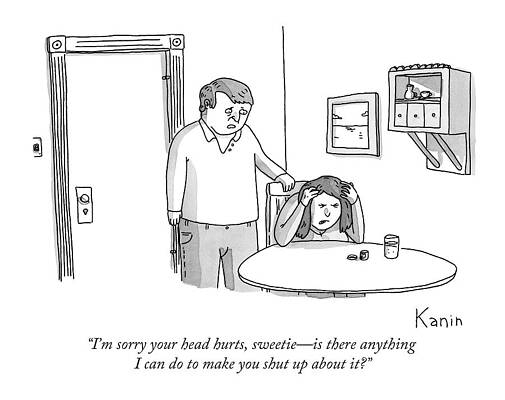 Humorous Domestic Scene Drawing