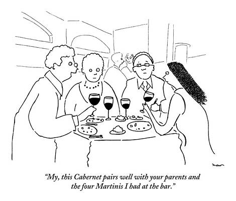 Family Dinner with Wine Wall Art