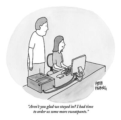 Computer Drawing - A Man Is Standing Behind A Woman Who Is Seated by Amy Hwang