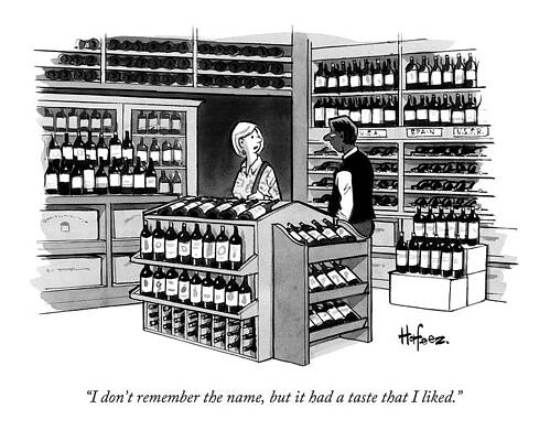 Humorous Wine Store Conversation Wall Art