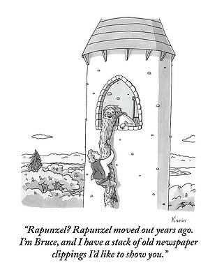 Fairy Tale Drawing - A Man by Zachary Kanin