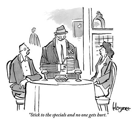 Limit Drawing - A Member Of The Mafia by John  Klossner