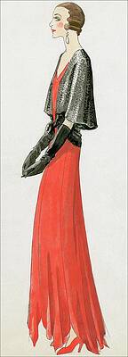 Nineteenth Century Wall Art featuring the digital art A Model At The Theatre Pigalle In Paris by David