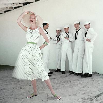 Vintage Fashion with Sailors Photograph