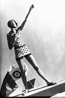 Vintage Mannequin with Kite Photograph