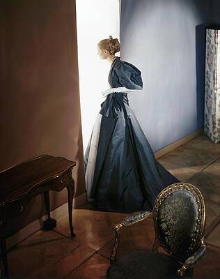 Elegant Lady in Evening Gown Wall Art