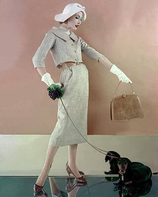 Elegant Woman with Dachshund Wall Art