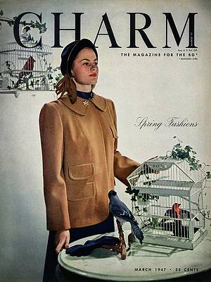 Vintage Fashion Magazine Cover Wall Art