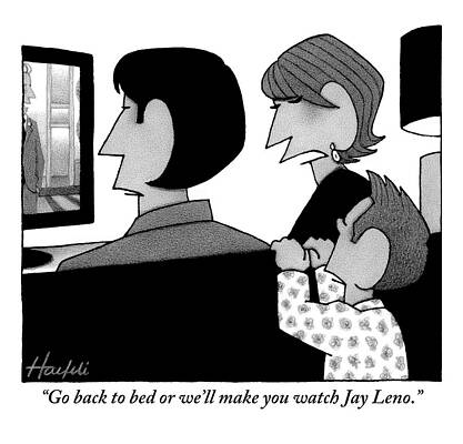 Tv Wall Art featuring the drawing A Mother Addresses Her Child Who Is Peaking by William Haefeli