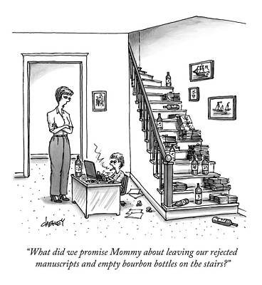 Rejected Manuscripts and Bottles Wall Art