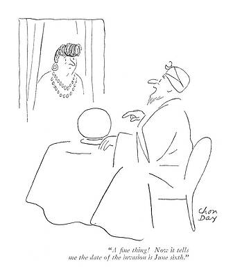 Europe Drawing - A ?ne Thing! Now It Tells Me The Date by Chon Day