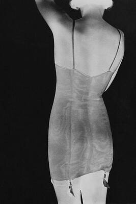 Silhouette of a Woman in Negligee Wall Art