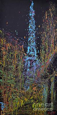 Painting - A Night In Paris by Laura Toth