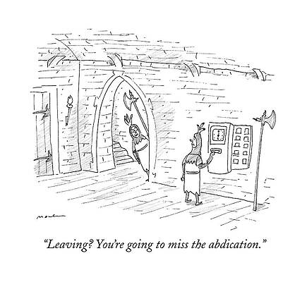 Clock Drawing - A Palace Guard Says To Another Palace Guard by Michael Maslin