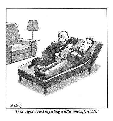 Therapist and Patient in Session Drawing