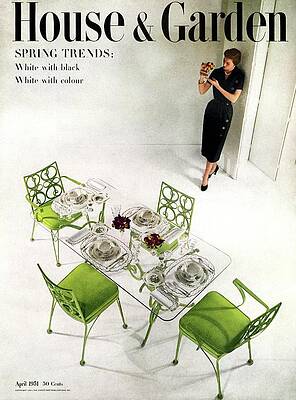 Vintage House and Garden Cover Wall Art