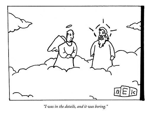 Heaven Wall Art featuring the drawing A Person Now In Heaven Talks To God by Bruce Eric Kaplan