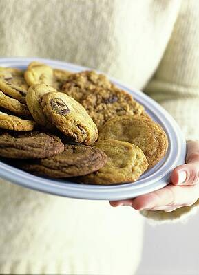 Baking Wall Art featuring the photograph A Plate Of Cookies by Romulo Yanes