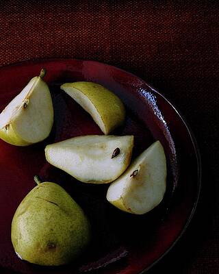 Fruit Photograph - A Plate Of Pears by Romulo Yanes
