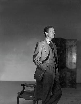 Jacket Photograph - A Portrait Of Louis Jourdan by Horst P. Horst