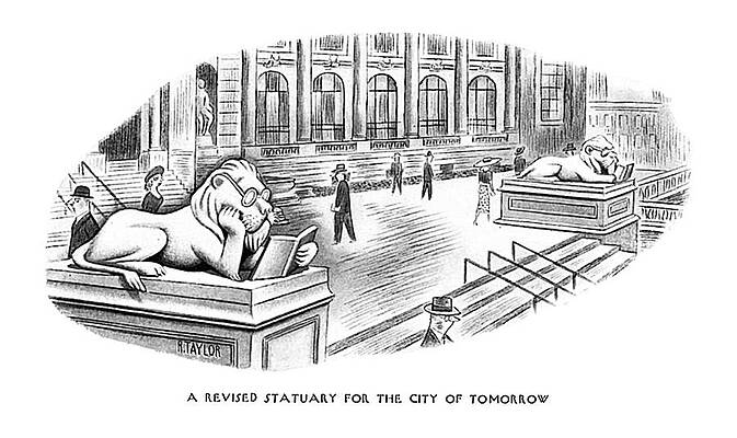 Public Wall Art featuring the drawing Revised Statuary by Richard Taylor