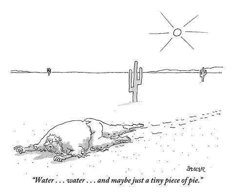 Desert Wanderer in Need Drawing