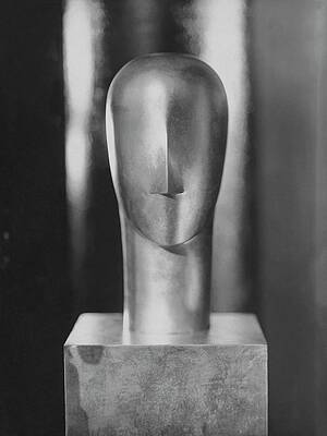 Modernist Metal Sculpture on Pedestal Wall Art