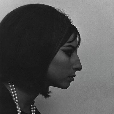 Woman in Profile with Pearls Photograph