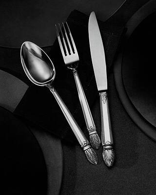 Fork Wall Art featuring the photograph A Silver Spoon by Martin Bruehl