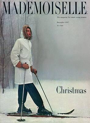 Mountain Photograph - A Skier In A White Stag Parker by George Barkentin