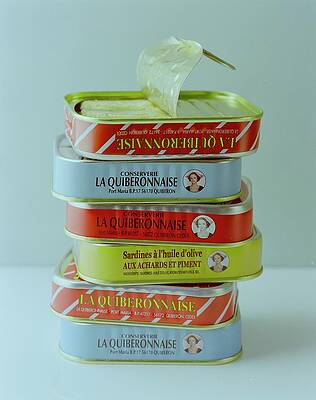 Tower of Sardine Cans Photograph