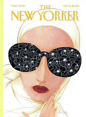 New Yorker Cover with Star Glasses Wall Art