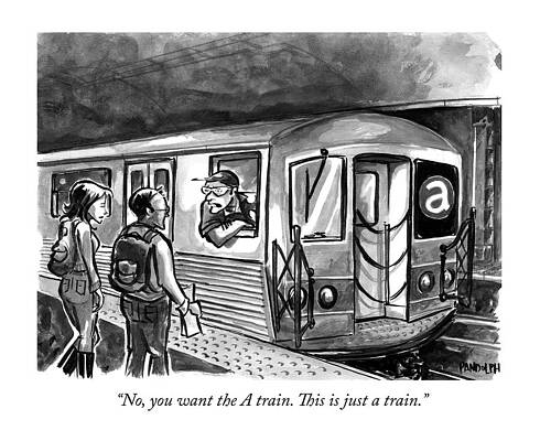 Confused Subway Commuters Wall Art