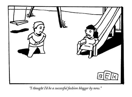 Toddler Drawing - A Toddler Girl Says To A Boy by Bruce Eric Kaplan