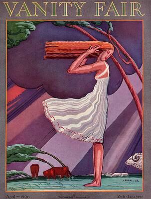 Woman Standing in the Wind Wall Art