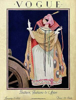 Vogue Cover Southern Fashions 1924 Wall Art