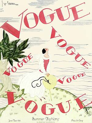 Vogue Summer Fashion Cover 1924 Photograph