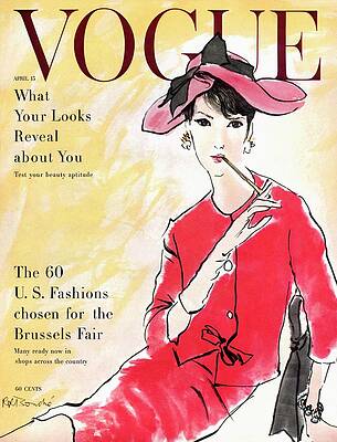 Elegant Fashion Magazine Cover Wall Art